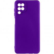 Чохол TPU GETMAN Liquid Silk Full Camera для Samsung Galaxy A12 Фіолетовий / Ultra Violet
