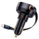 АЗП Baseus Enjoyment Pro 60W (1USB-C) + висувний кабель Type-C (C00057802111-01) Cluster Black