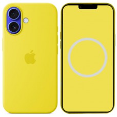 Чехол Silicone case (AAA) with Magsafe and Animation для Apple iPhone 16 (6.1")