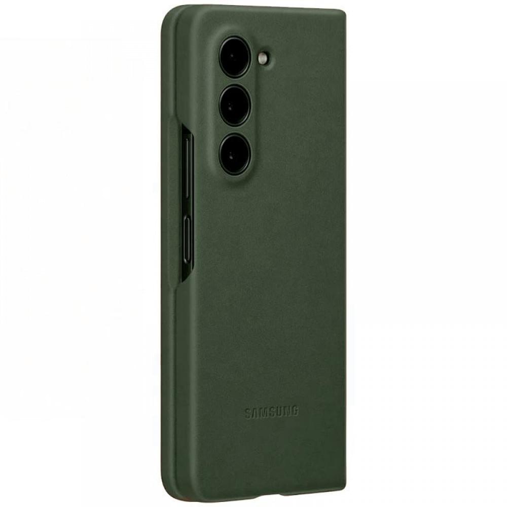Шкіряний чохол Leather Case (AAA) для Samsung Galaxy Z Fold5 Green