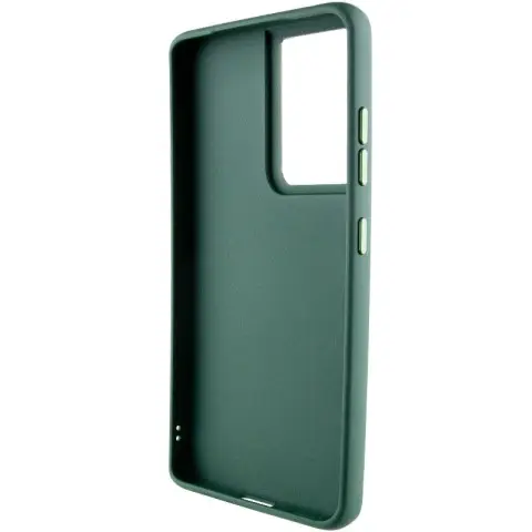 TPU чохол Bonbon Metal Style with MagSafe для Samsung Galaxy S24 Ultra Зелений / Army Green