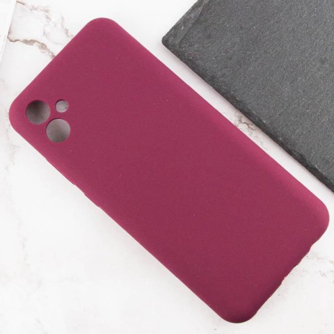 Чохол Silicone Cover Lakshmi Full Camera (AAA) для Samsung Galaxy A07 Бордовий / Plum