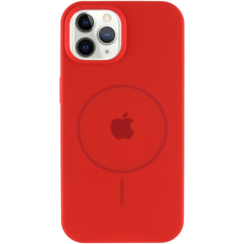 Чохол Silicone Case Full Protective (AA) with MagSafe для Apple iPhone 11 Pro (5.8") Червоний / Red