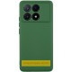 Чохол TPU GETMAN Liquid Silk Full Camera для Xiaomi Poco X6 / Note 13 Pro 5G Зелений / Dark green