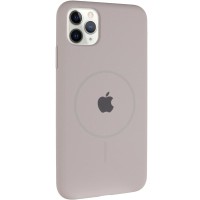 Чохол Silicone Case Full Protective (AA) with MagSafe для Apple iPhone 11 Pro Max (6.5") Сірий / Light Grey