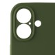 Чохол Silicone Case Full Camera Protective (AA) для Apple iPhone 16 (6.1") Зелений / Dark Olive