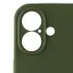Чохол Silicone Case Full Camera Protective (AA) для Apple iPhone 16 (6.1") Зелений / Dark Olive