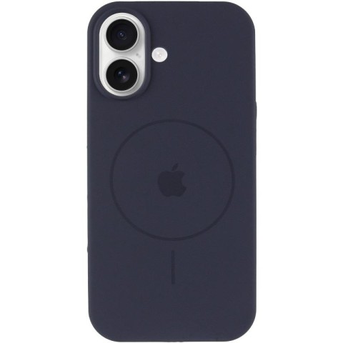 Чохол Silicone Case Full Protective (AA) V2 with MagSafe для Apple iPhone 17 (6.3") Темно-синій / Midnight blue