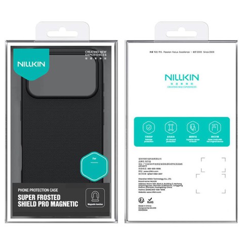 Чохол Nillkin Matte Magnetic Pro для Apple iPhone 17 Pro (6.3") Чорний / Black