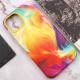 Шкіряний чохол Colour Splash with MagSafe для Apple iPhone 14 (6.1") Yellow / Red