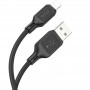 Дата кабель Hoco X90 Cool silicone USB to Lightning (1m) Black