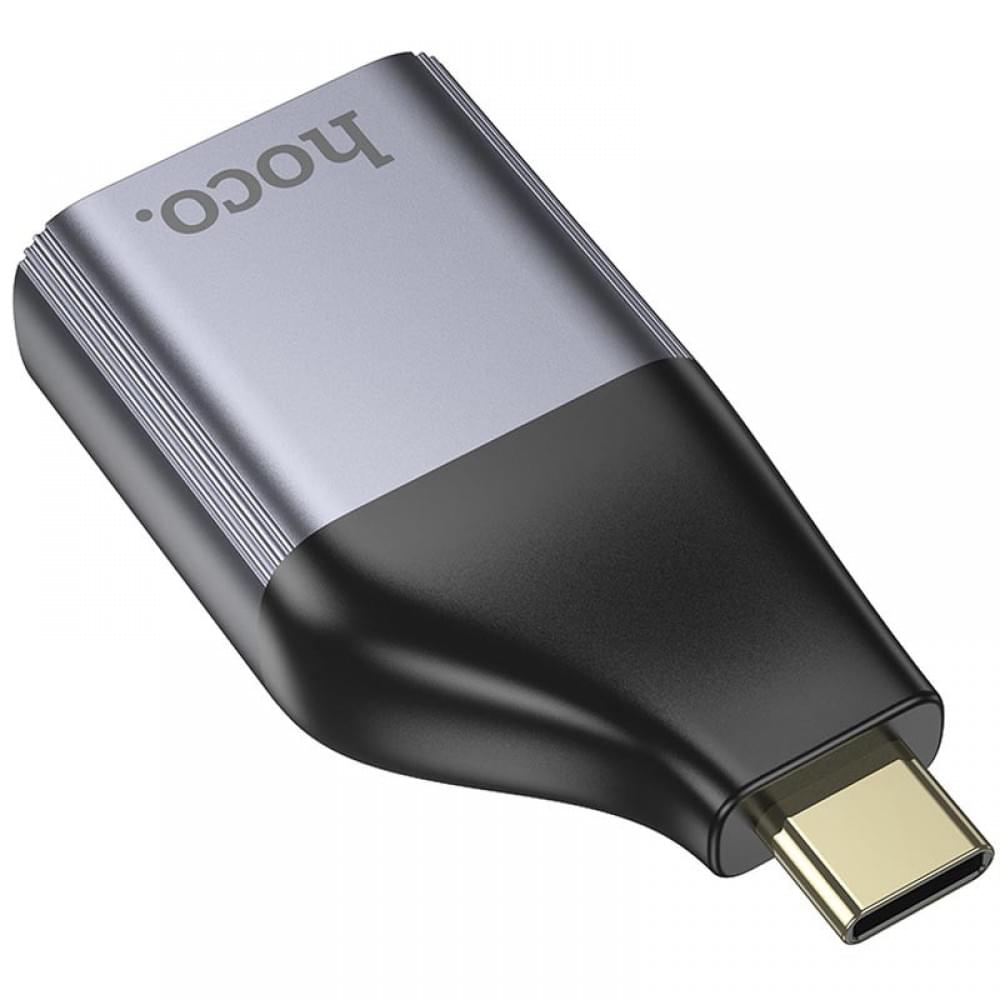 Перехідник Hoco UA34 Type-C to VGA Metal grey