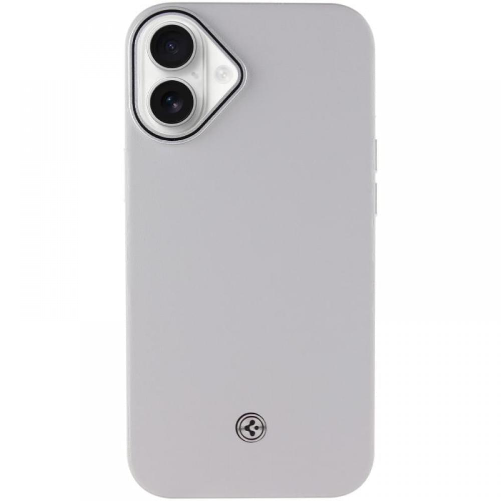 Чохол SGP PC+Leather with MagSafe для Apple iPhone 16 (6.1") Grey