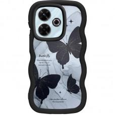 Чохол TPU Cloudy Pictures для Xiaomi Redmi 13 4G/5G / Poco M6 4G Butterflies