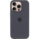 Чохол Silicone case (AAA) with Magsafe and Animation (button) для Apple iPhone 16 Pro (6.3") Black