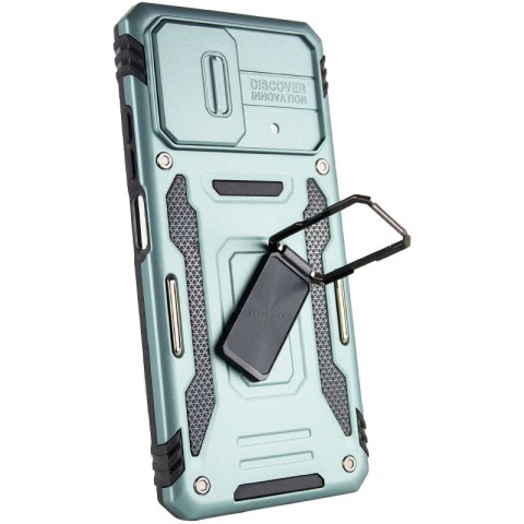 Ударостійкий чохол Camshield Army Ring для Xiaomi Poco F5 / Note 12 Turbo Зелений / Light Green