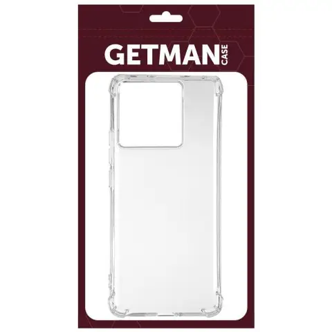 TPU чохол GETMAN Ease logo посилені кути для Xiaomi 17 Pro Безбарвний (прозорий)