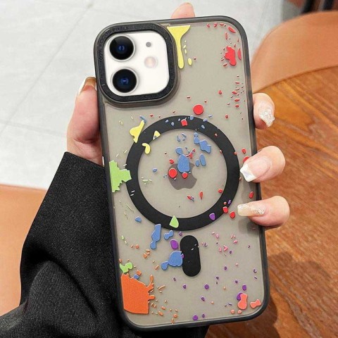 Чохол TPU+PC Flush with MagSafe для Apple iPhone 11 (6.1") Titanium black