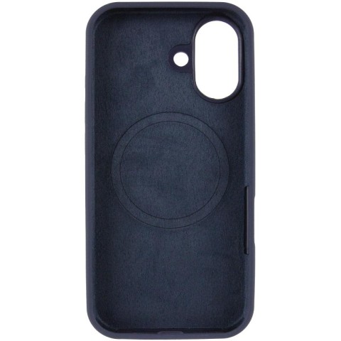 Чохол Silicone Case Full Protective (AA) V2 with MagSafe для Apple iPhone 17 (6.3") Темно-синій / Midnight blue
