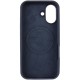Чохол Silicone Case Full Protective (AA) V2 with MagSafe для Apple iPhone 17 (6.3") Темно-синій / Midnight blue