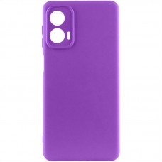 Чохол Silicone Cover Lakshmi Full Camera (AA) для Motorola Moto G85 Фіолетовий / Purple