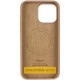 Чохол Silicone Case Full Protective (AA) V2 with MagSafe для Apple iPhone 16e (6.1") Бежевий / Desert Gold
