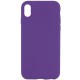 Чохол Silicone Case Full Protective (AA) NO LOGO для Apple iPhone X / XS (5.8") Фіолетовий / Amethyst