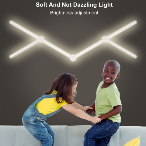 Модульный настінний світильник LED RGB 5V SAL-014B 9pcs Bluetooth USB with app White