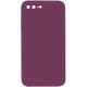 Чохол Silicone Case Square Full Camera Protective (AA) NOLOGO для Apple iPhone 7 plus/8 plus (5.5") Бордовий / Maroon