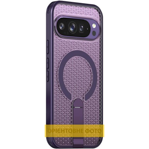 Чохол TPU Breeze with MagSafe stand для Google Pixel 9 / 9 Pro / 10 / 10 Pro Purple