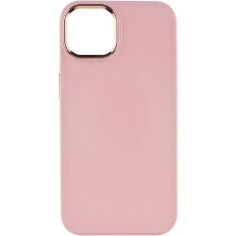 TPU чохол Bonbon Metal Style для Apple iPhone 14 Plus (6.7") Рожевий / Light pink