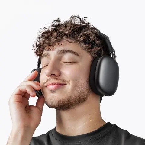 Накладні бездротові навушники Borofone BO35 Plus Adorable ANC Deep space gray