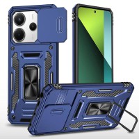 Ударостійкий чохол Camshield Army Ring для Xiaomi Redmi Note 14 4G (Int. version) / 14 5G Синій / Navy