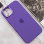 Чохол Silicone Case Metal Buttons (AA) для Apple iPhone 14 (6.1") Фіолетовий / Iris