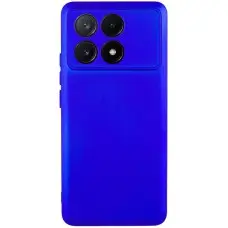 Чохол TPU GETMAN Liquid Silk Full Camera для Xiaomi Poco X6 Pro Синій / Iris
