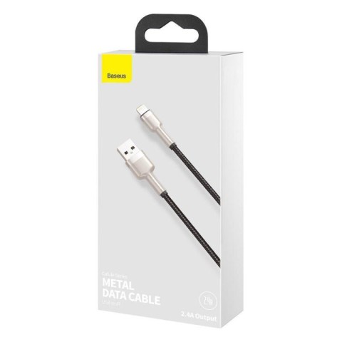 Дата кабель Baseus Cafule Series Metal USB to Lightning 2.4A (2m) (CALJK-B0) Black