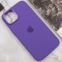 Чохол Silicone Case Metal Buttons (AA) для Apple iPhone 13 (6.1") Фіолетовий / Iris