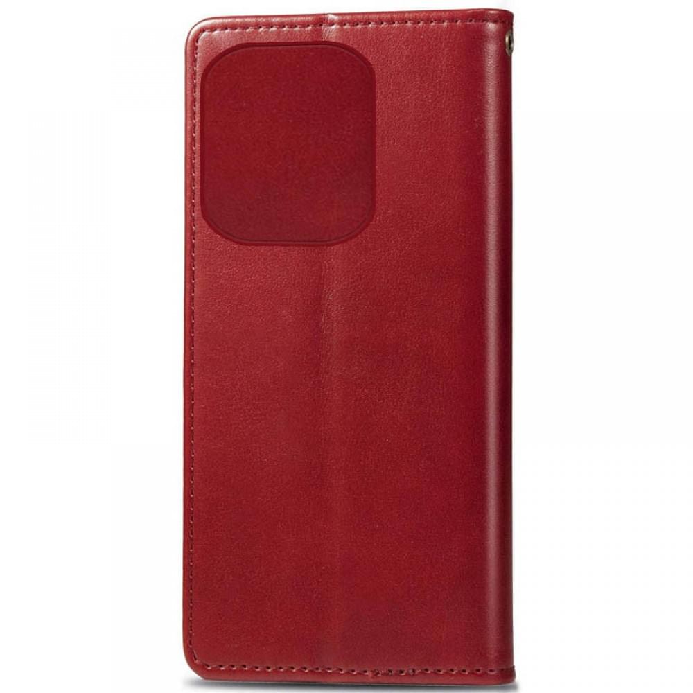 Шкіряний чохол-книжка GETMAN Gallant (PU) для TECNO Spark 10C Червоний