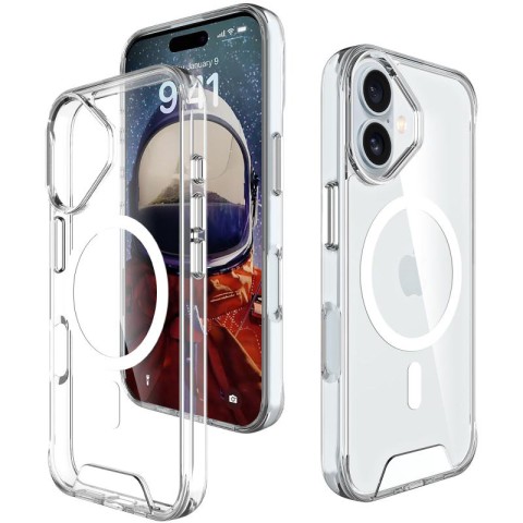 Чохол TPU Space Case with MagSafe для Apple iPhone 16 Plus (6.7") Прозорий