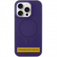 Чохол Silicone Case Full Protective (AA) NO LOGO with MagSafe для Apple iPhone 15 (6.1") Фіолетовий / Elderberry