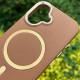 Шкіряний чохол SnapCase with MagSafe для Apple iPhone 16 (6.1") Brown