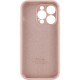Чохол Silicone Case Full Camera Protective (AA) для Apple iPhone 14 Pro (6.1") Рожевий / Pink Sand