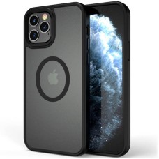 TPU+PC чохол Metal Buttons with MagSafe для Apple iPhone 13 Pro (6.1") Чорний