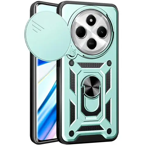 Чохол Ummi Camshield Serge Ring для Xiaomi Redmi 14C / A4 / Poco C75 / M7 5G Зелений / Green