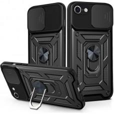 Чохол Ummi Camshield Serge Ring для Apple iPhone 7 / 8 / SE (2020) (4.7") Чорний