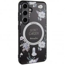 TPU+PC чохол Secret Garden with MagFit для Samsung Galaxy S24 FE Black