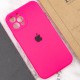 Чохол Silicone Case Full Camera Protective (AA) для Apple iPhone 12 Pro Max (6.7") Рожевий / Barbie pink