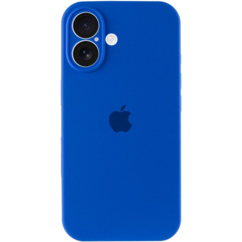 Чохол Silicone Case Full Camera Protective (AA) для Apple iPhone 16 Plus (6.7") Синій / Capri Blue