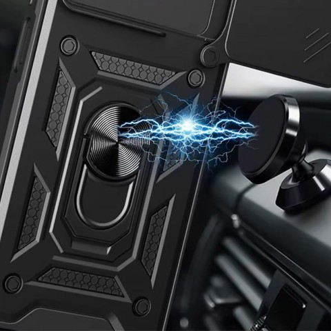 Чохол Ummi Camshield Serge Ring для Xiaomi Redmi 13 4G / Poco M6 4G Чорний / Black