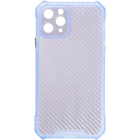 Чохол TPU Ease Carbon color series для Apple iPhone 11 Pro Max (6.5") Синій / Прозорий